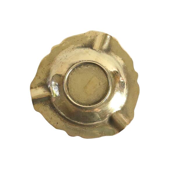 Vintage Brass Foundry Ashtray Trinket Dish - Picture 6 of 11